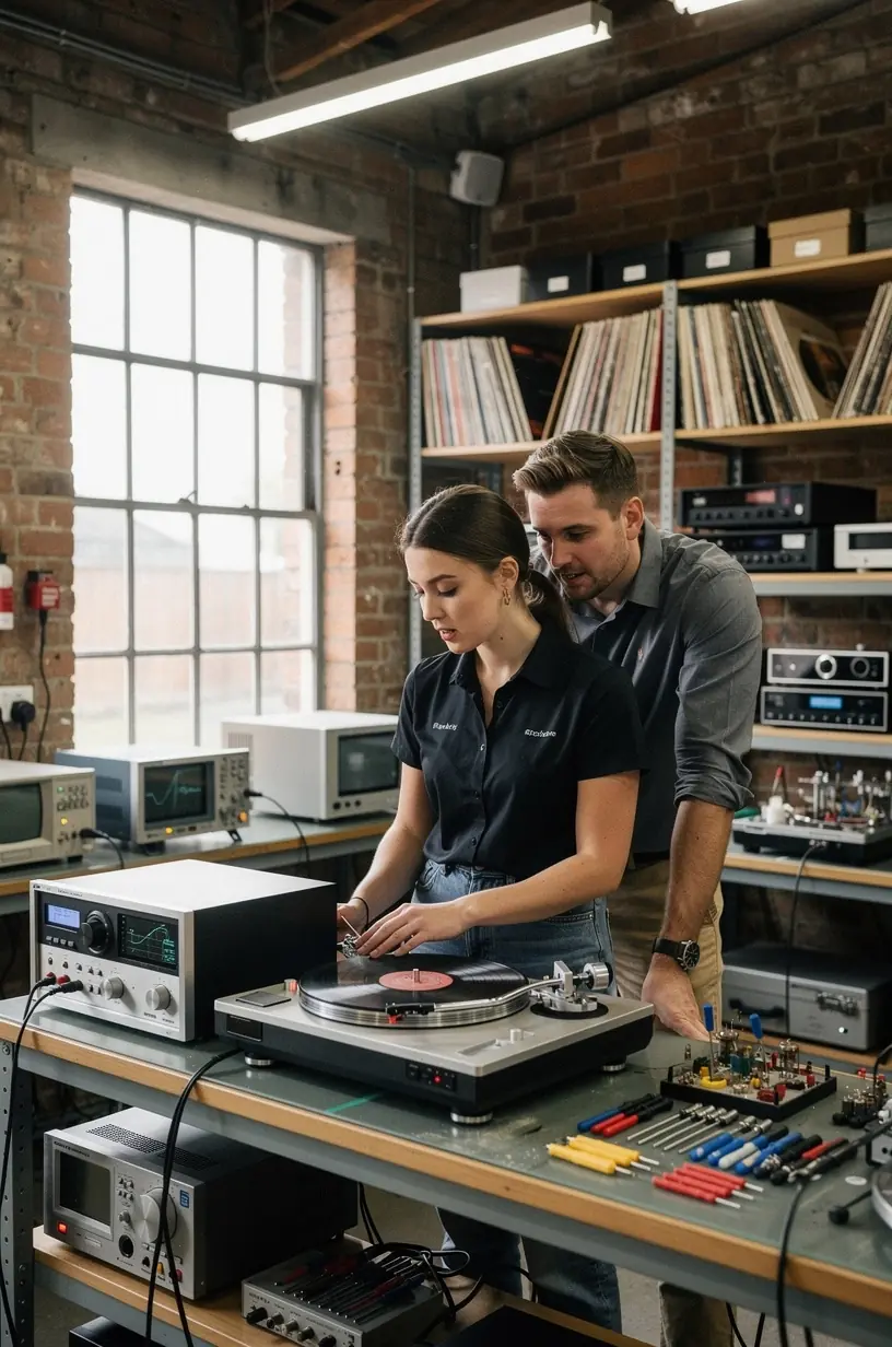 Cleaning and maintenance of turntable components